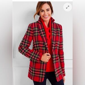 NWT Talbots Plaid Blazer 18W